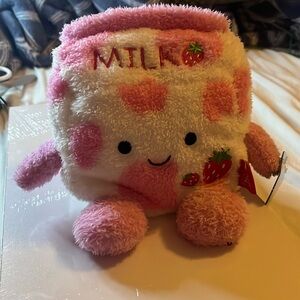 Little kids stuffed animal with strawberries on it